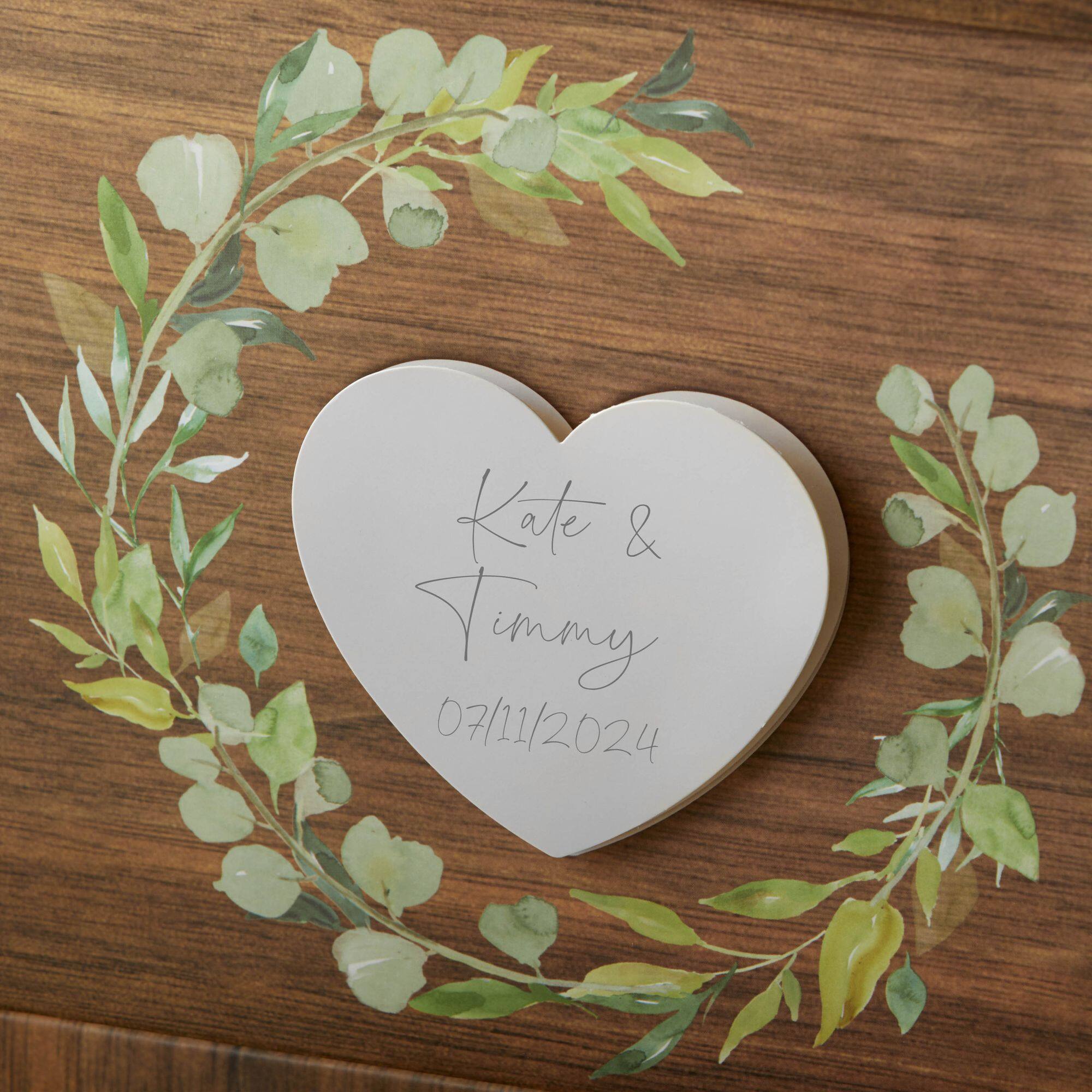 Kate Aspen Rustic Brown Wood Card Box